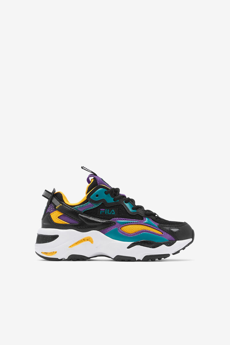 Fila Little Ray Tracer Apex Black / Royal Purple / White | 2QQxWM4UOMT