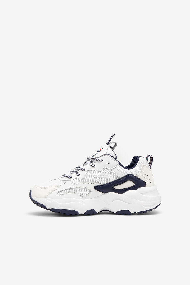 Fila Little Ray Tracer White / Navy / Red | OZ3MjGKh2Cj