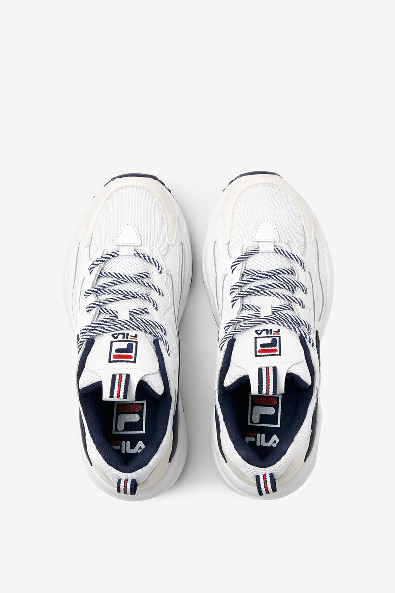 Fila Little Ray Tracer White / Navy / Red | OZ3MjGKh2Cj