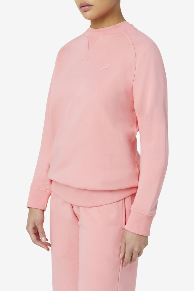 Fila Logan Crewneck Pink | t9aXQxZ2zWD