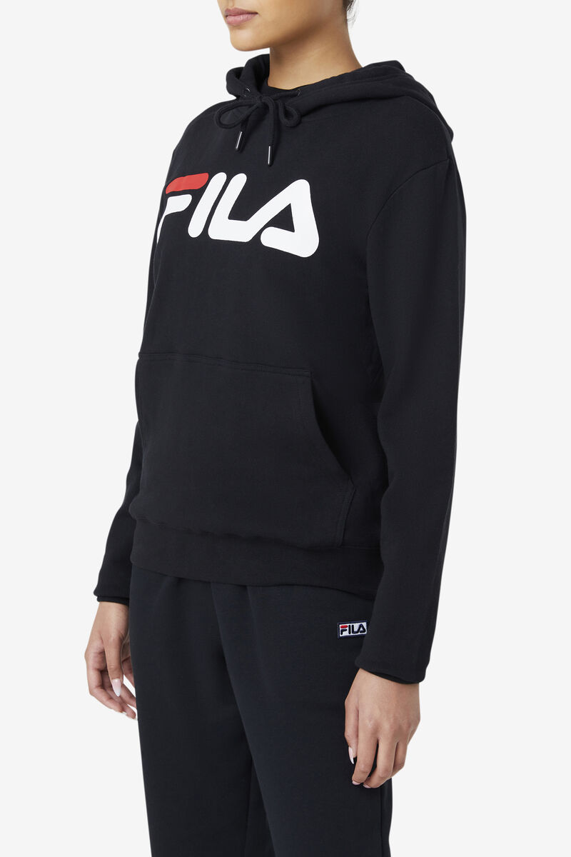 Fila Lucy Hoodie Black / White | ehj1ZvnoOFh