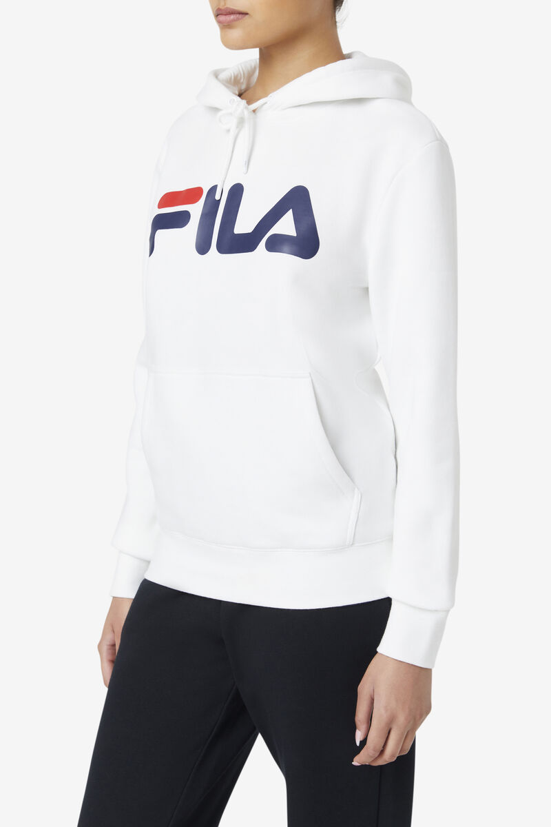 Fila Lucy Hoodie White / Navy | u61CWUUxIAn