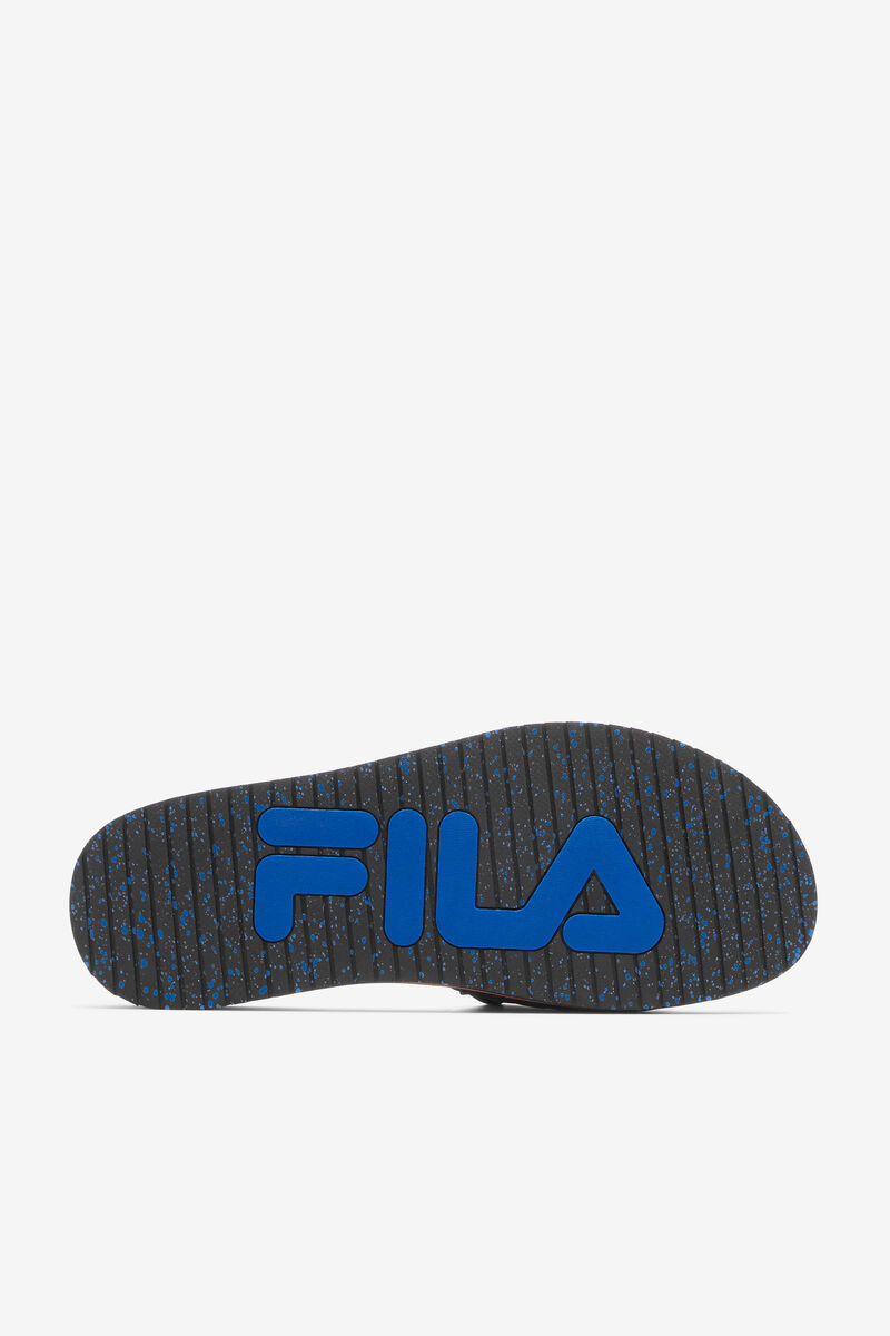 Fila Lunar Slide Black / Blue / Red Orange | YysuCeDAQaQ