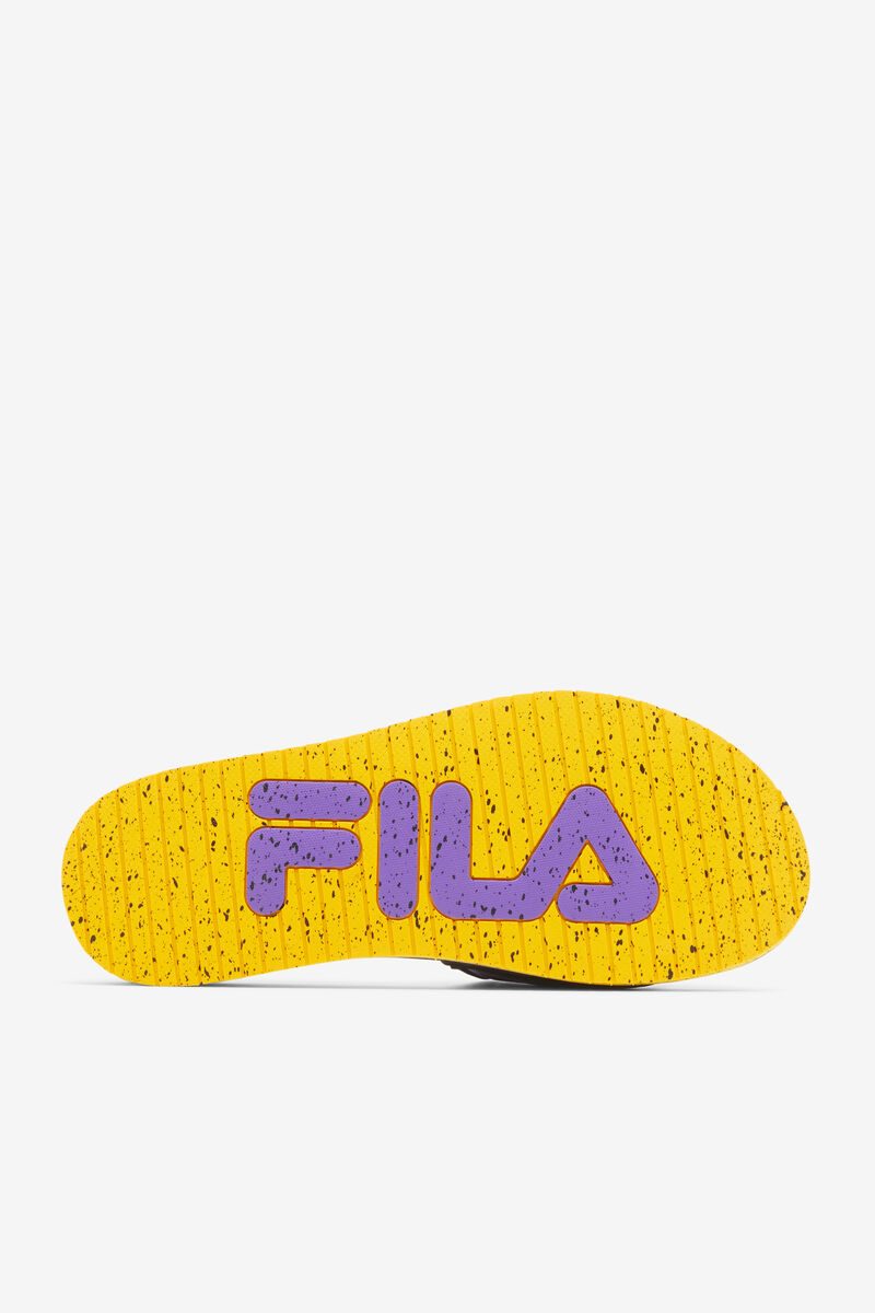 Fila Lunar Slide Black / Gold / Purple | ofuSi7AgSPf