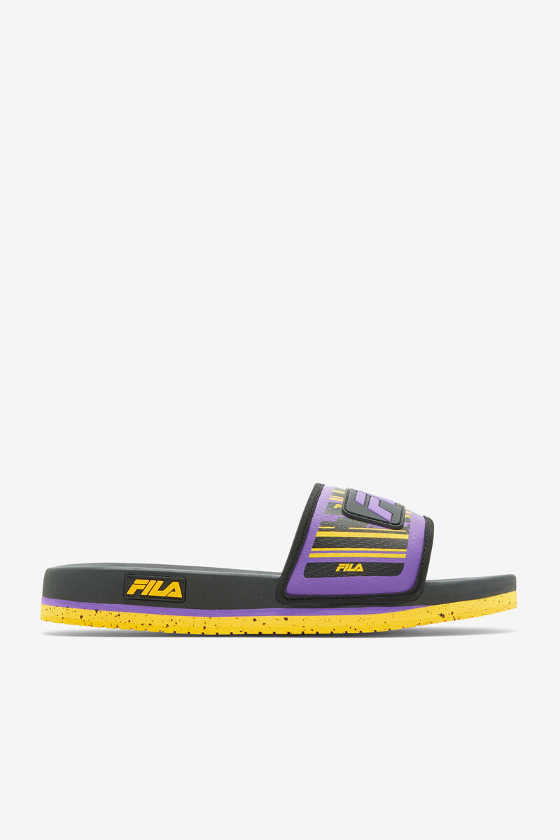 Fila Lunar Slide Black / Gold / Purple | ofuSi7AgSPf