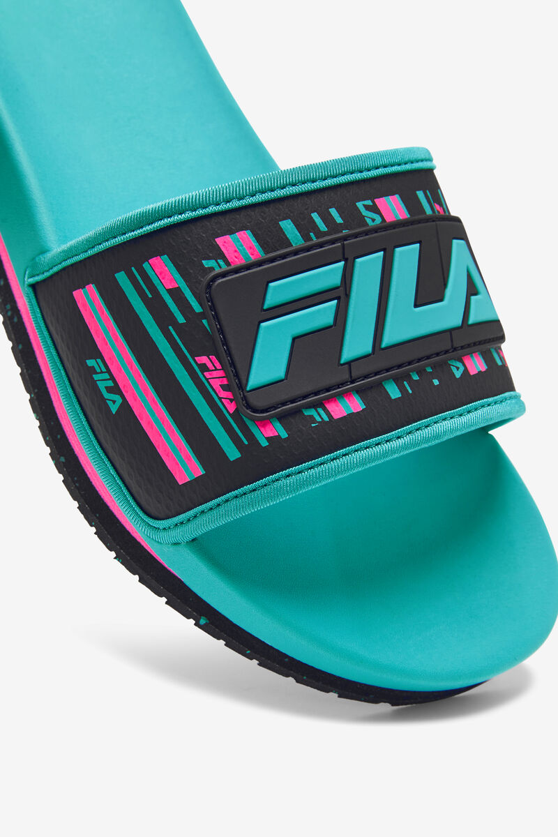 Fila Lunar Slide Black / Pink | mX1ycnCarEU