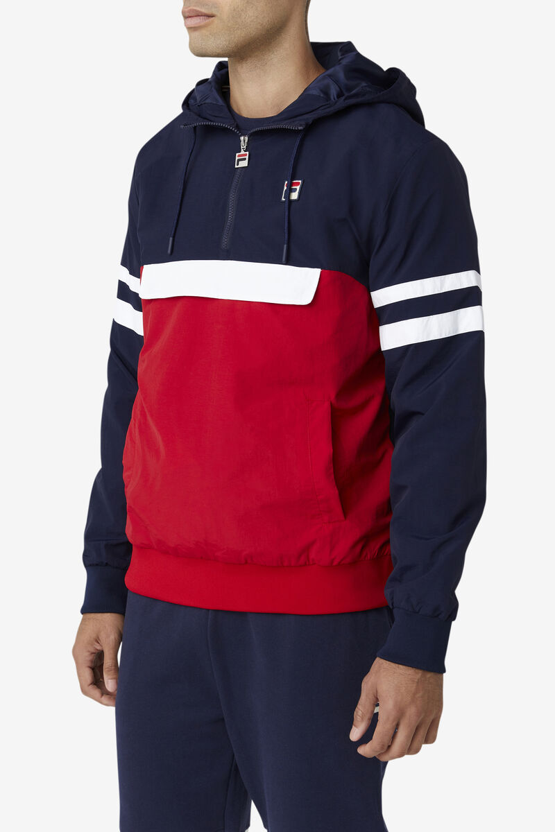 Fila Macker 3 Wind Jacket Navy / Red / White | VoEzDAn6rEZ