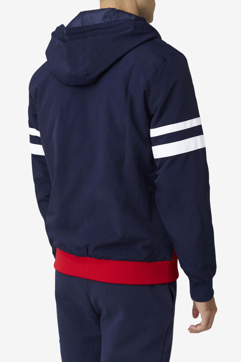 Fila Macker 3 Wind Jacket Navy / Red / White | VoEzDAn6rEZ