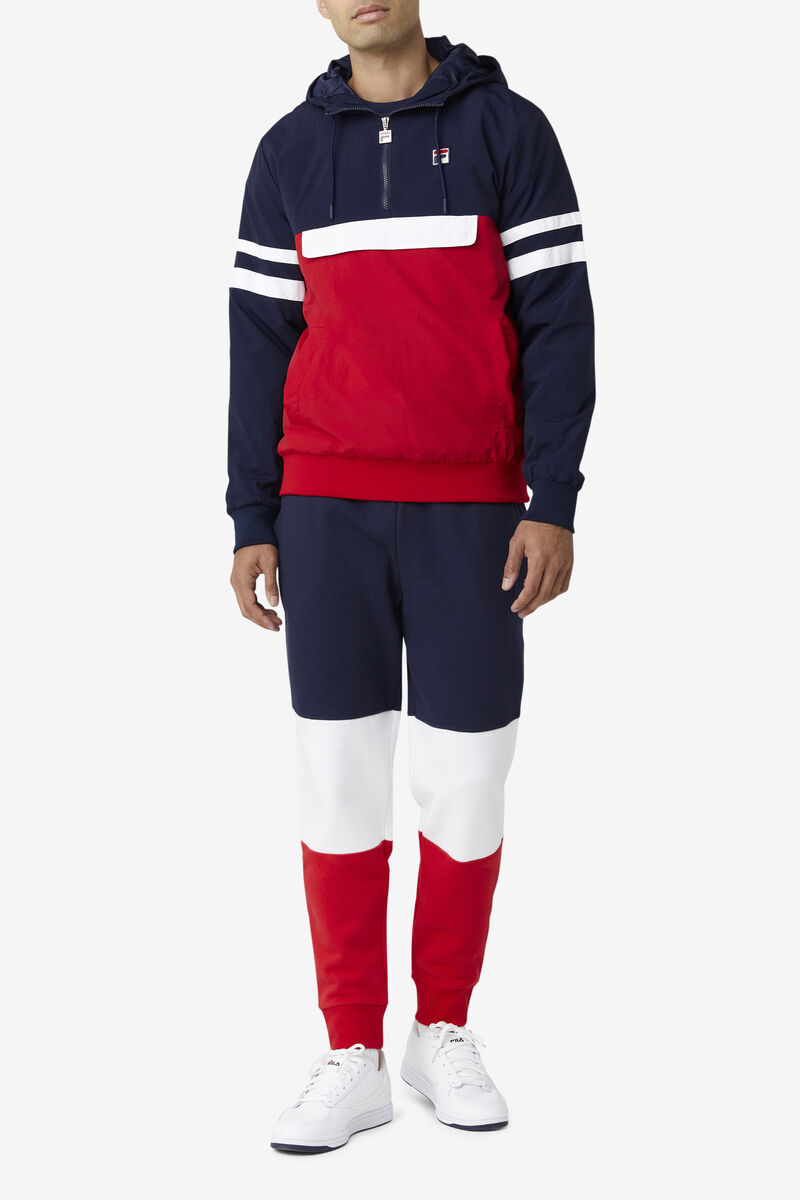 Fila Macker 3 Wind Jacket Navy / Red / White | VoEzDAn6rEZ