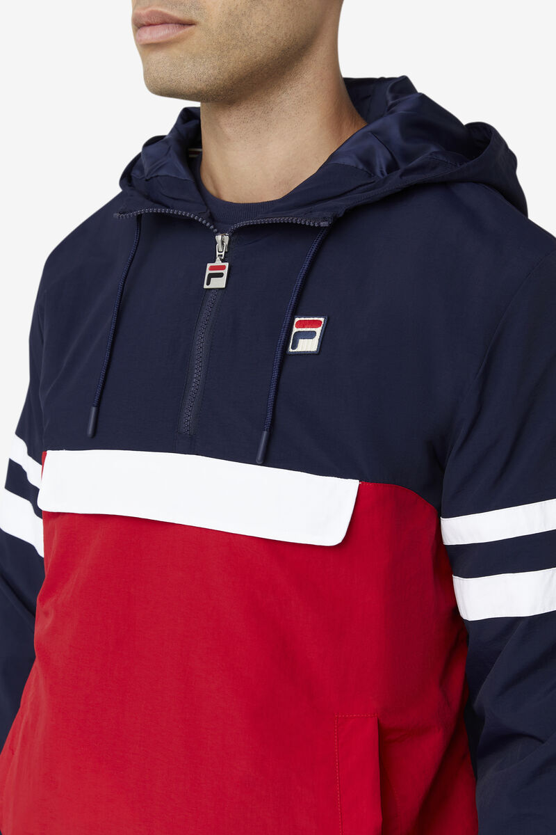 Fila Macker 3 Wind Jacket Navy / Red / White | VoEzDAn6rEZ