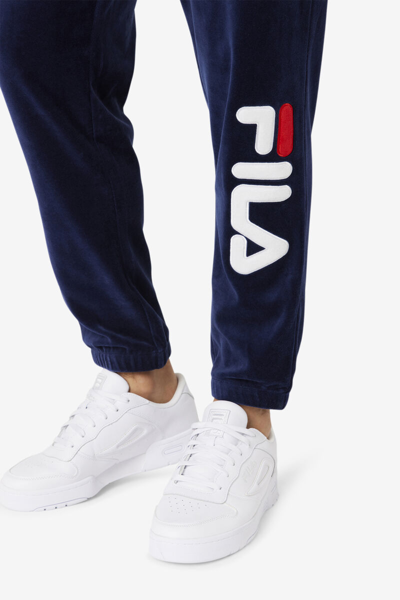 Fila Mansur Velour Pant Navy / White / Red | EZVtbf6tVJI