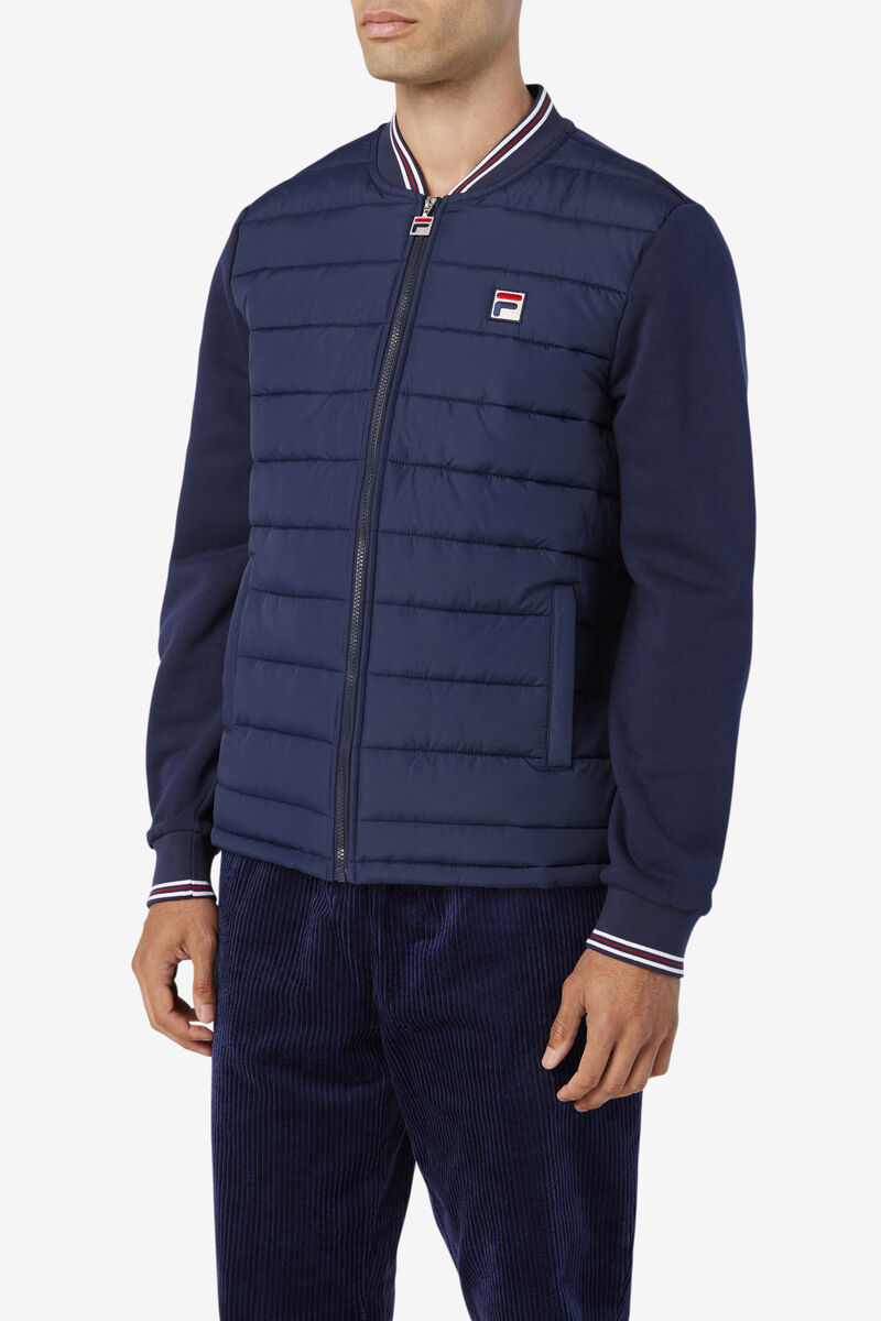 Fila Marco Puffer Jacket Navy | RExtcJNPzW5