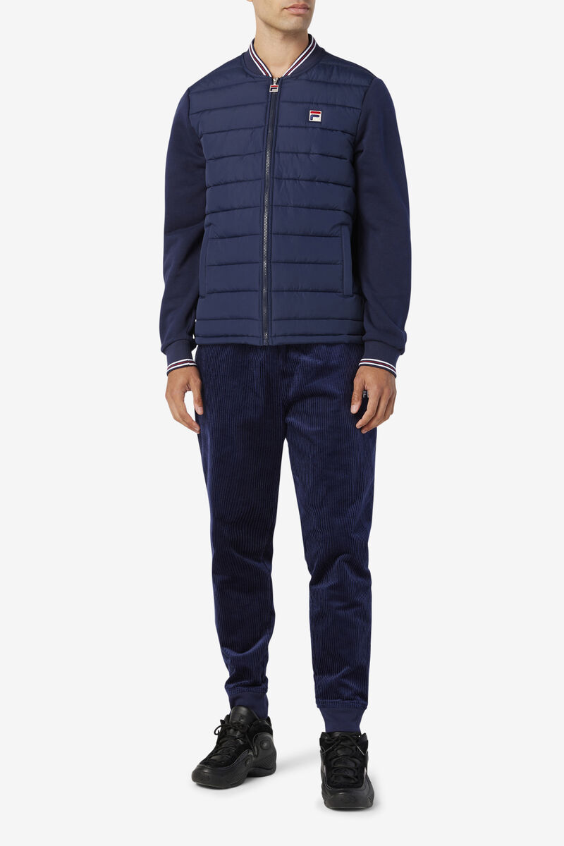 Fila Marco Puffer Jacket Navy | RExtcJNPzW5