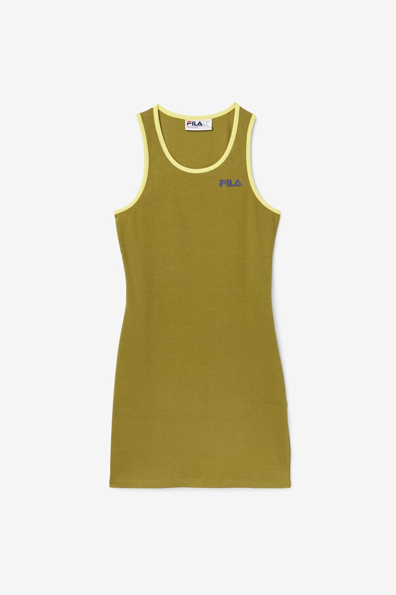 Fila Mattea Dress Olive / Navy | w8rcnPsGAM2