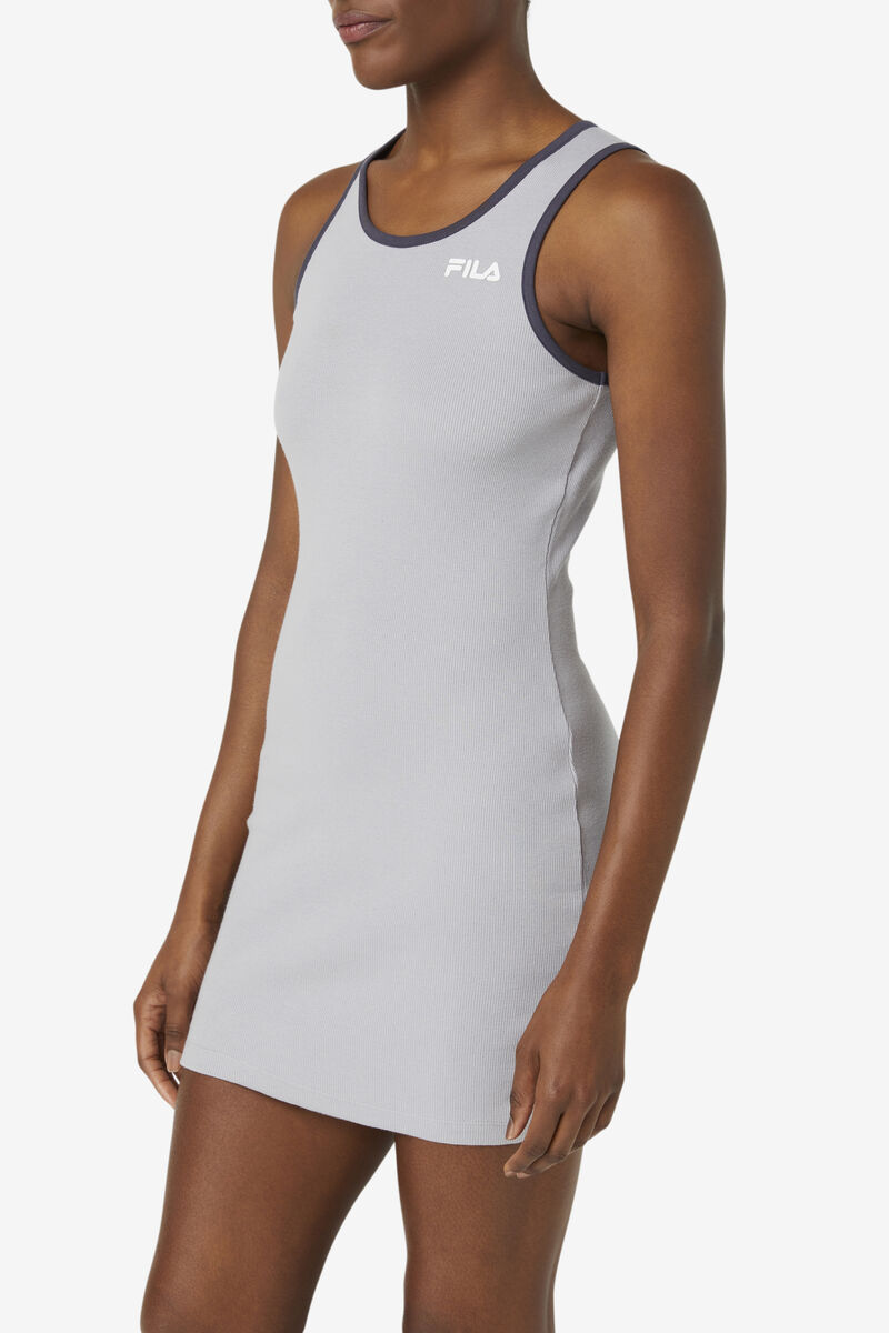 Fila Mattea Dress Silver / White | arNTKeHni2G