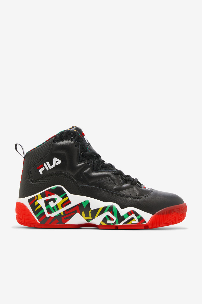 Fila Mb Basketball Shoes | Fila Black / Lemon | PgkoYx2FlhT