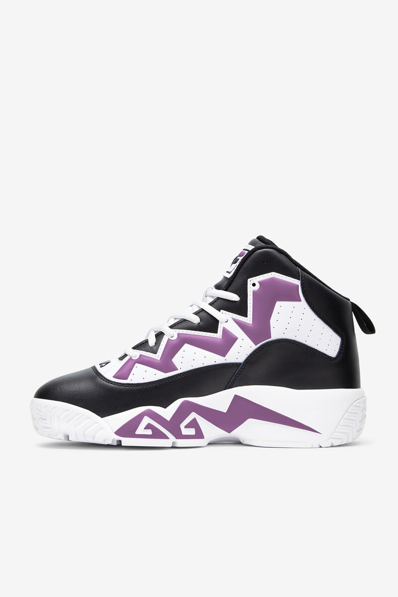 Fila Mb Chunky High Top Sneakers | Fila Black / White / Purple | 3l1apytHISv