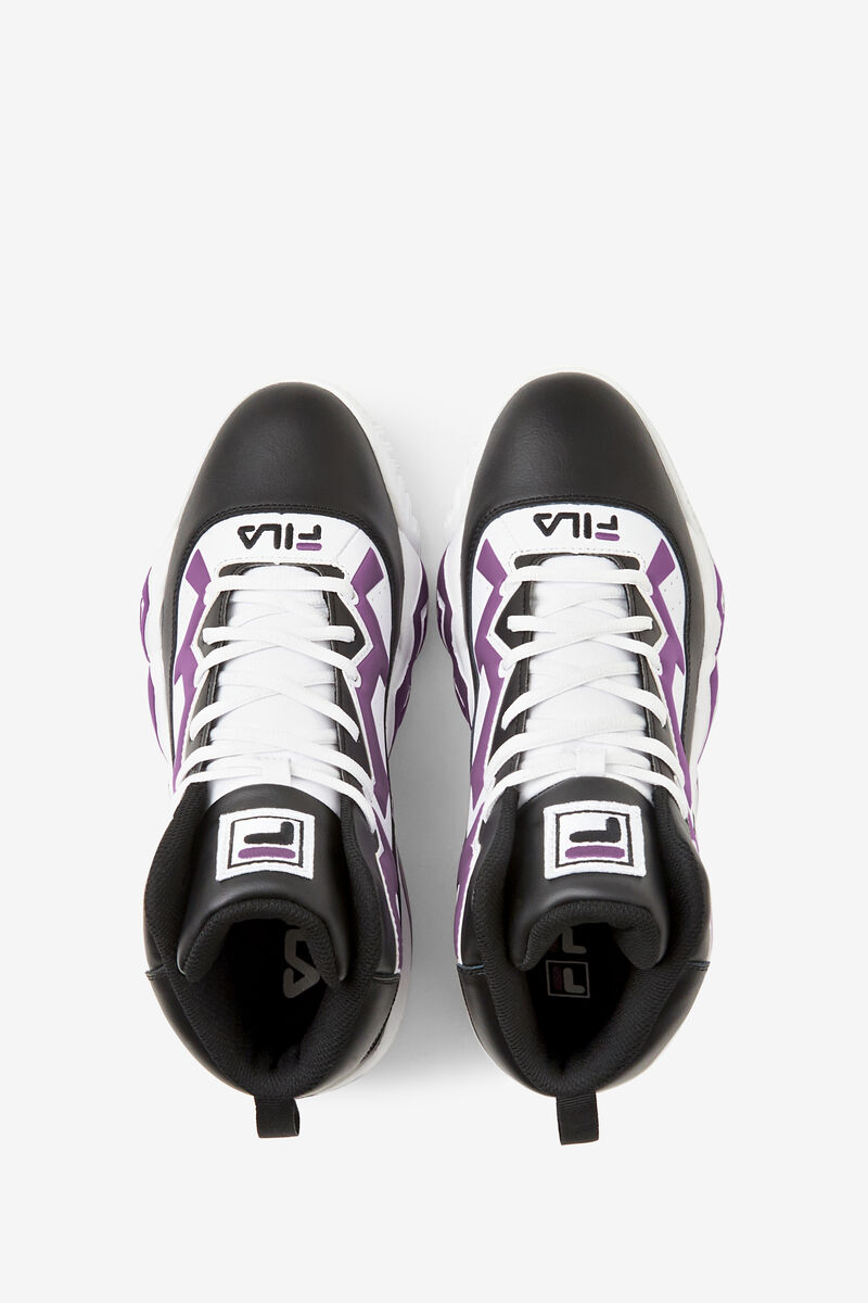 Fila Mb Chunky High Top Sneakers | Fila Black / White / Purple | 3l1apytHISv