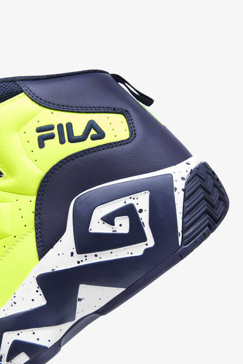 Fila Mb Chunky High Top Sneakers | Fila Yellow / Navy / White | fD3c72oAk6l