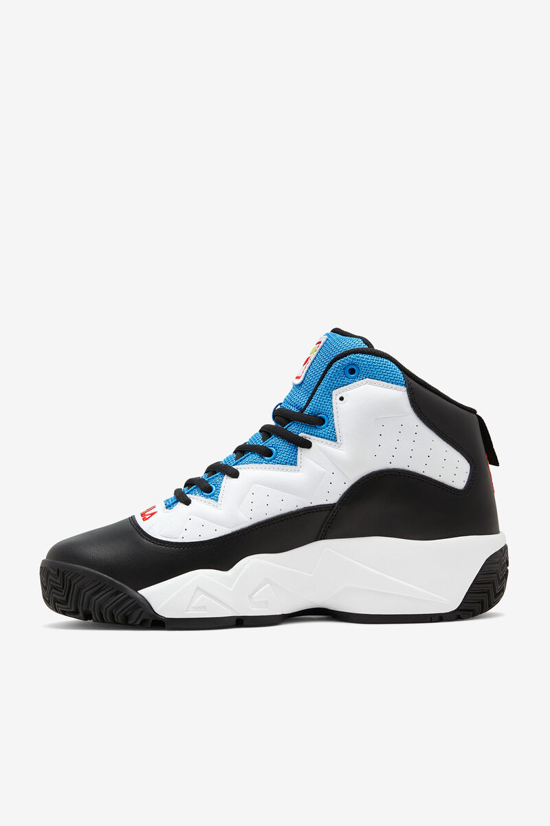 Fila Mb Retro Basketball Shoes | Fila White / Black / Blue | nayDoBldP9H