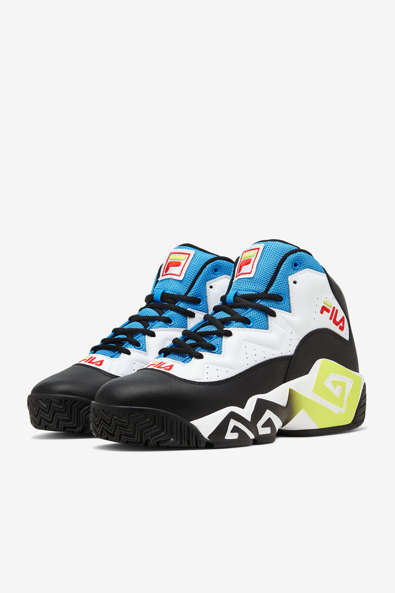 Fila Mb Retro Basketball Shoes | Fila White / Black / Blue | nayDoBldP9H