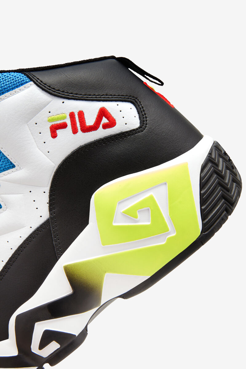 Fila Mb Retro Basketball Shoes | Fila White / Black / Blue | nayDoBldP9H