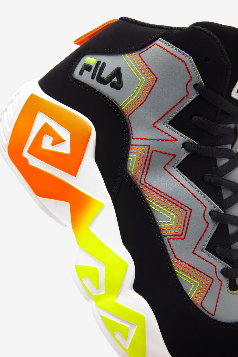 Fila Mb Stitch Hi-top Sneaker | Fila Black / Orange | ii3G8VKuLuC