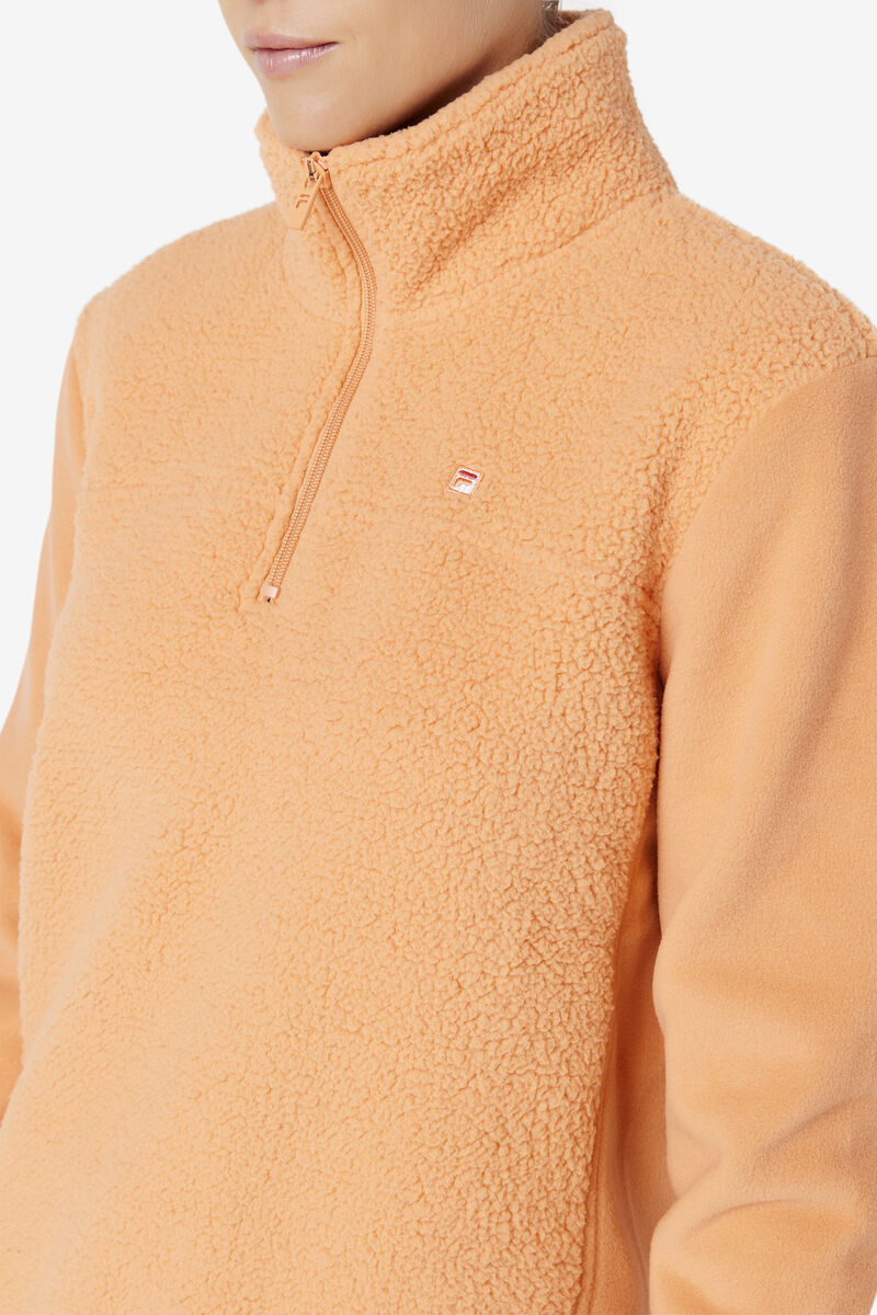 Fila Meadow Quarter Zip Pullover Orange | 64MYFg3l4ka