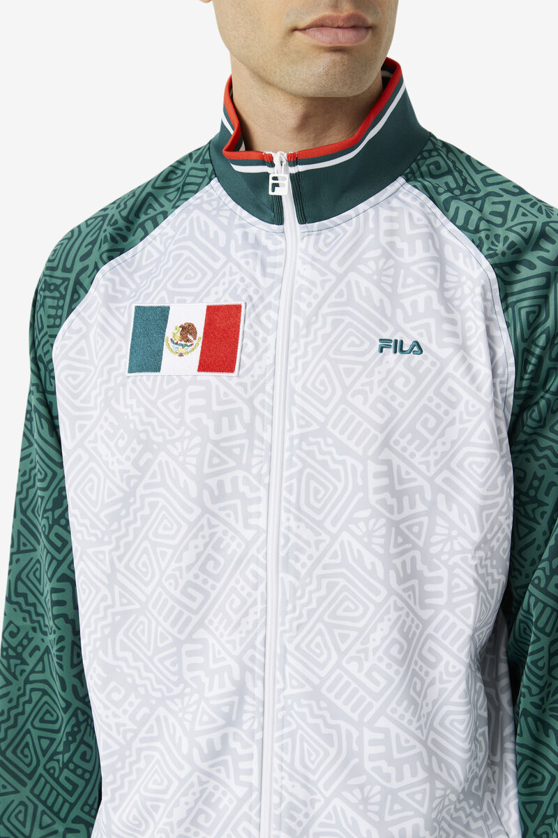 Fila Mexico Track Jacket White / Red | 6bVbsGGlUPA