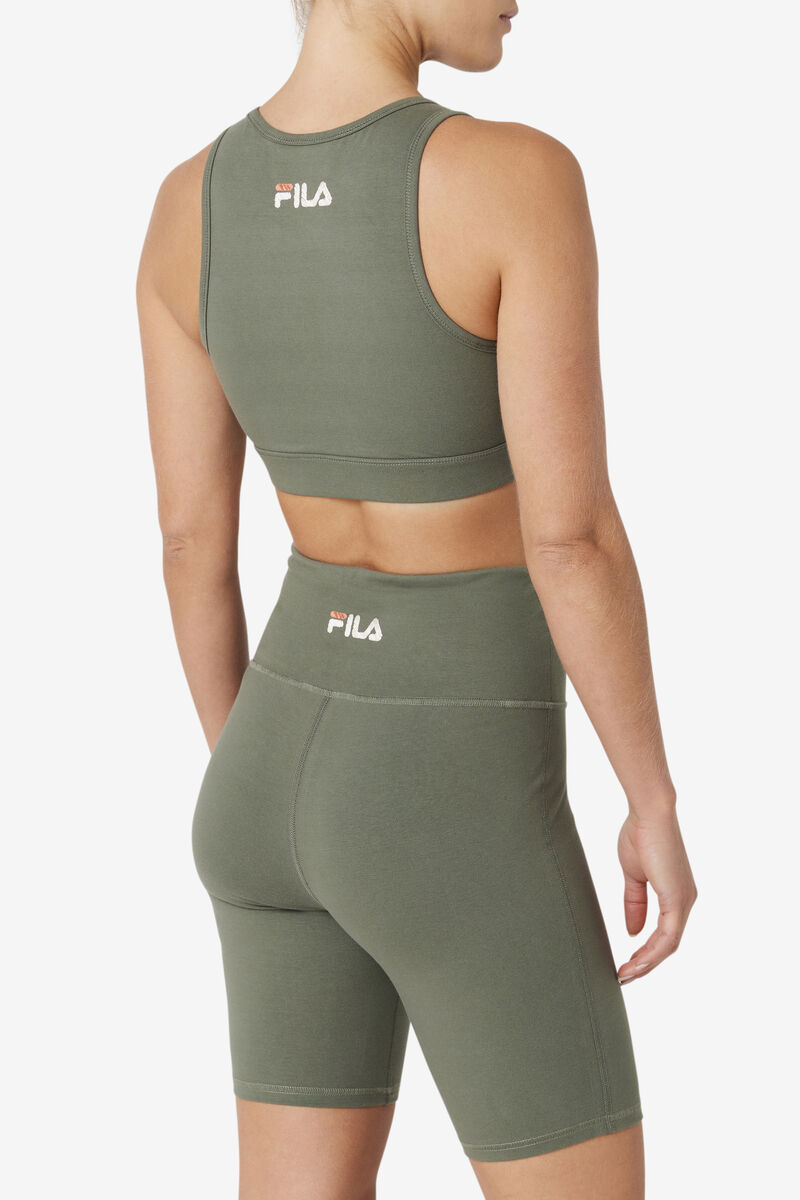 Fila Micaela Bra Top Olive | Y128td498b9