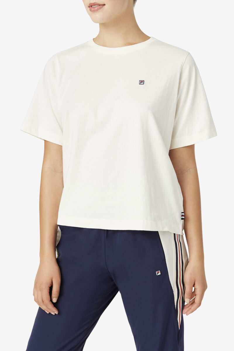 Fila Mirra Cropped White | PMZ62GxfRA8