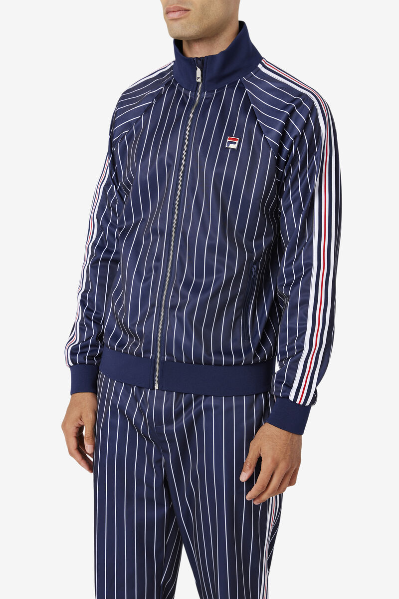 Fila Mitch Track Jacket Navy / White | qFS2eXnvOAA