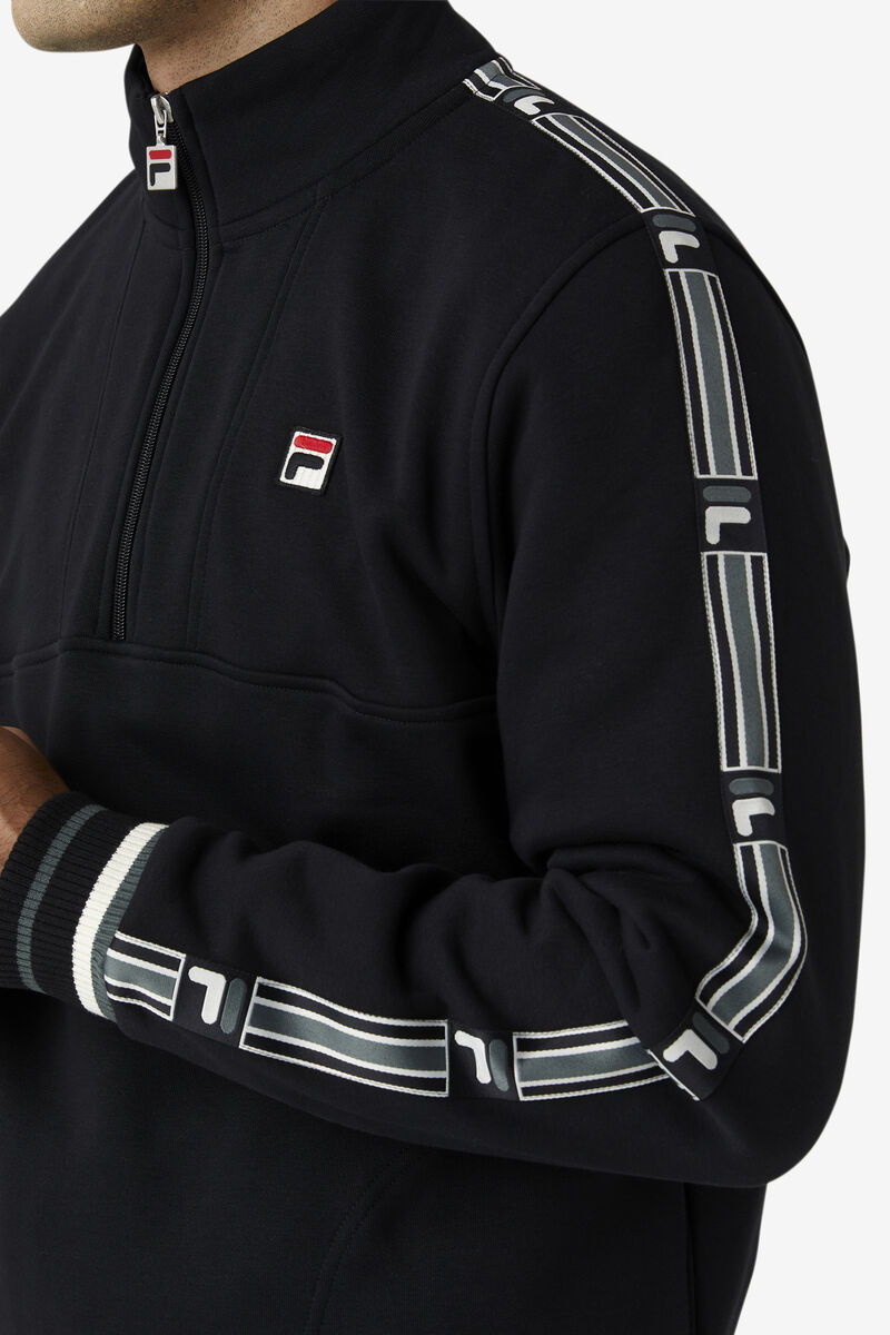 Fila Murray 1/2 Zip Black | zvzjOlCphT2