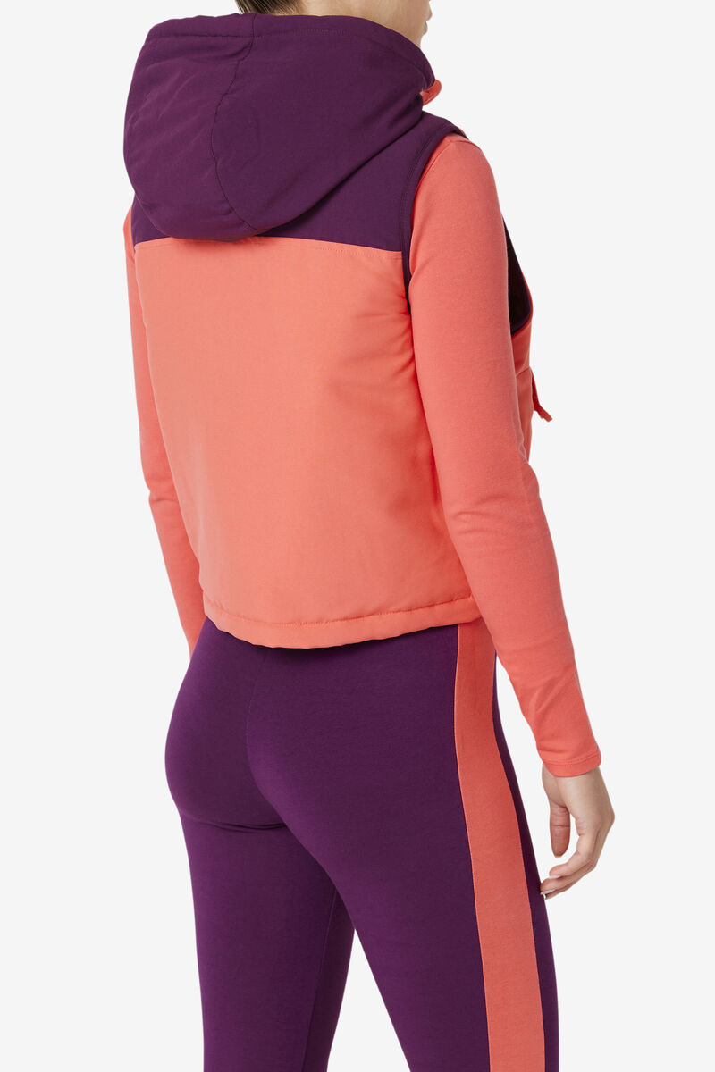 Fila Nevaeh Half Zip Vest Pink | gOuJuTPmKlz