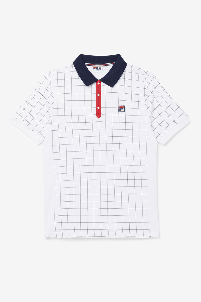 Fila Nile Polo White / Navy / Red | dWy1U1JH3sX