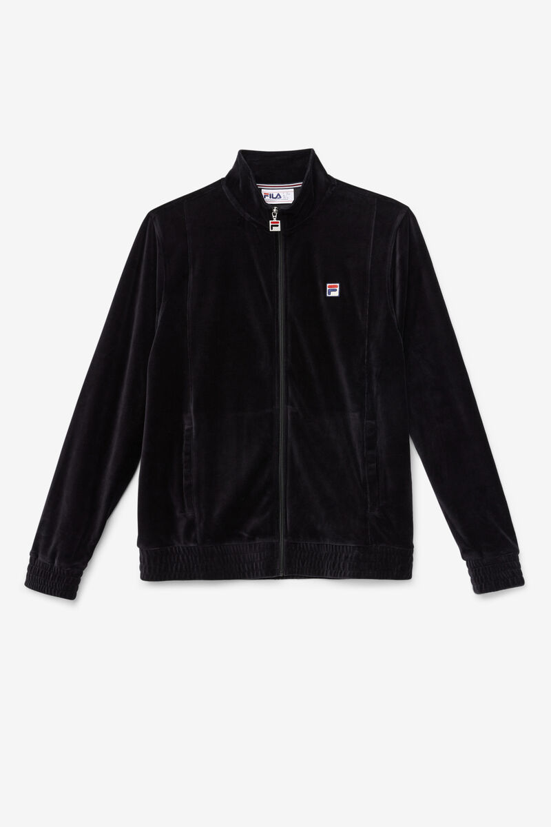 Fila O-fit Velour Jacket Black | bLde9QZ3eAL