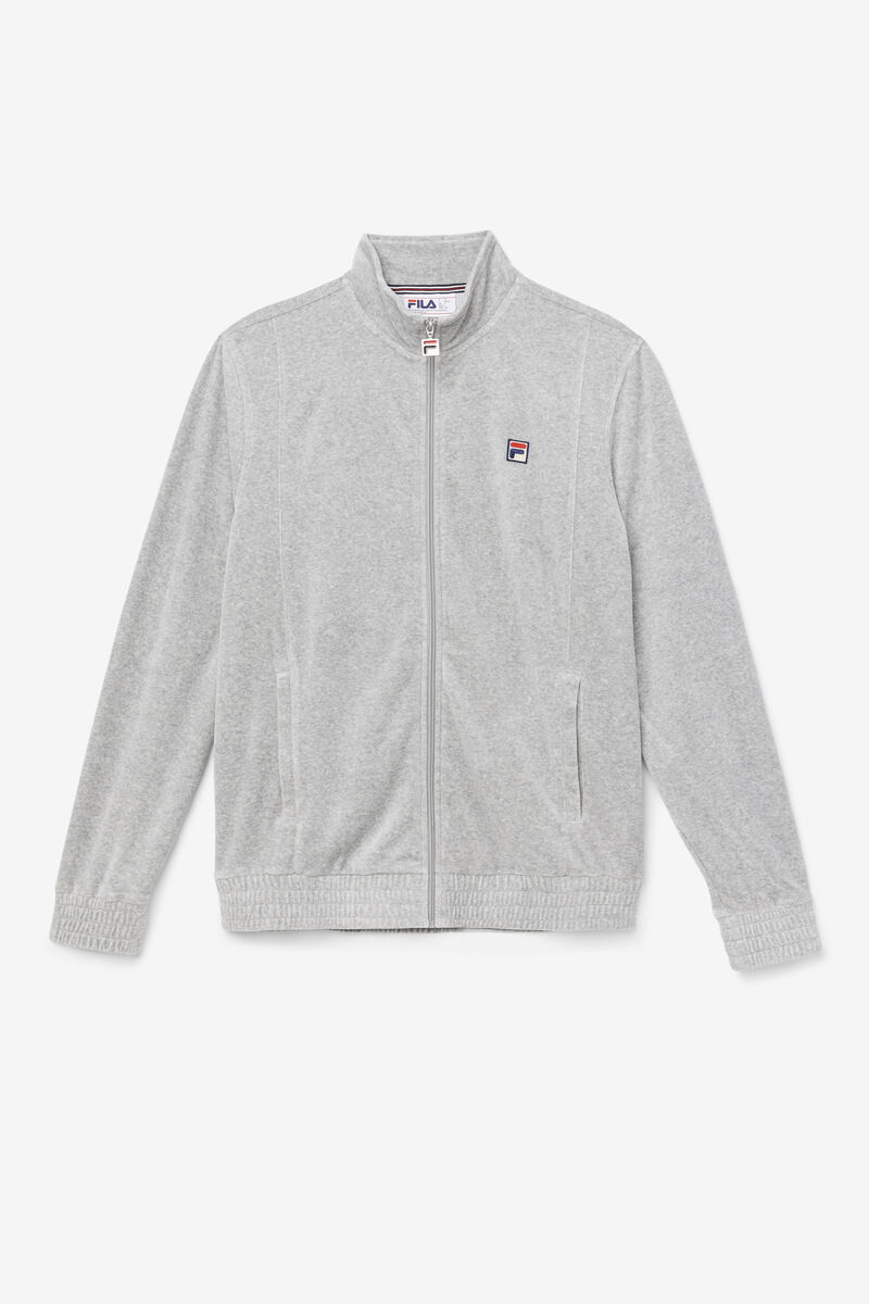 Fila O-fit Velour Jacket Grey | oKUzebc6RJ9