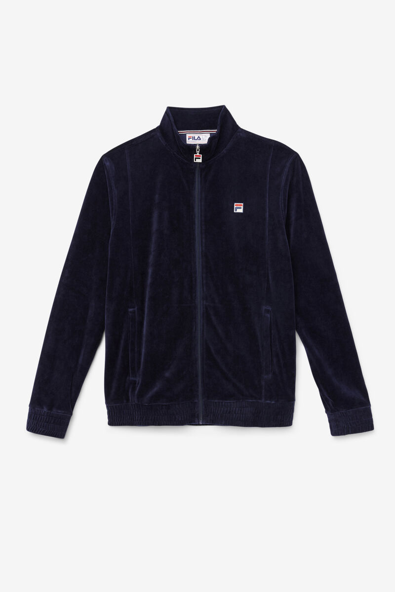 Fila O-fit Velour Jacket Navy | CyipRUyT4VU