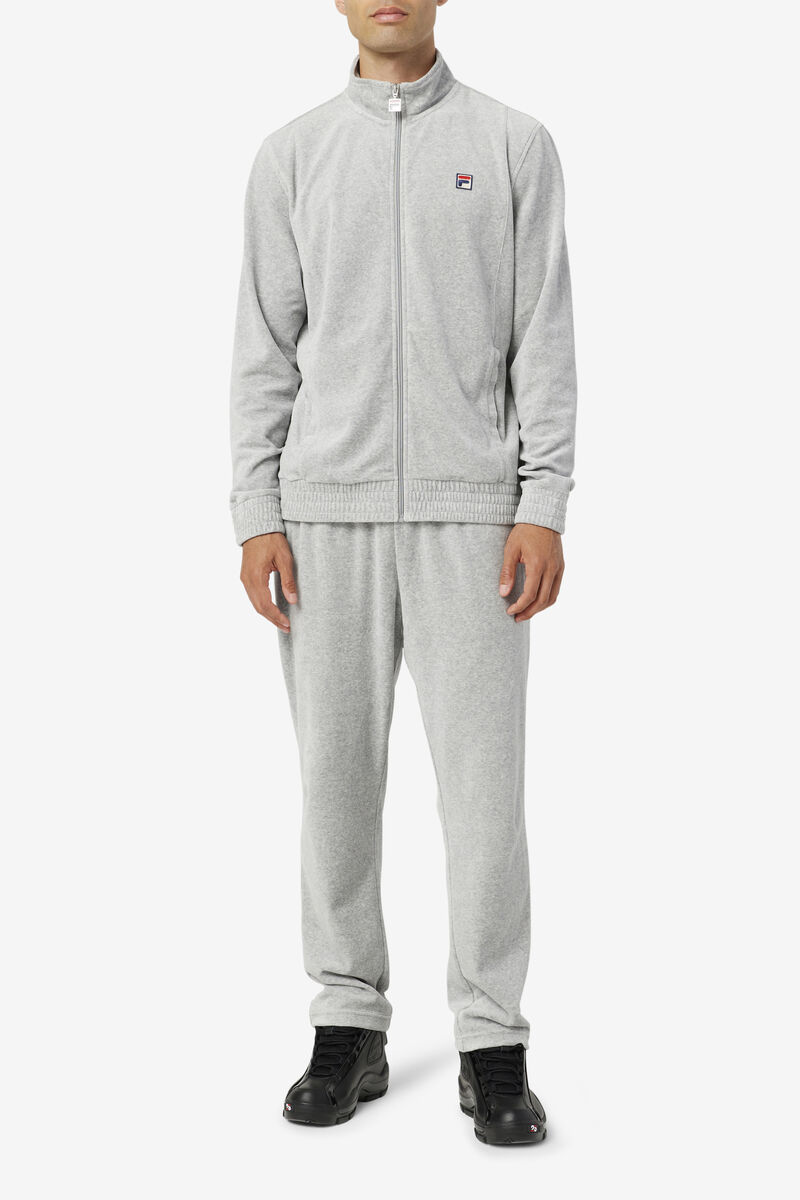 Fila O-fit Velour Pant Grey | syLA9NiN5RZ