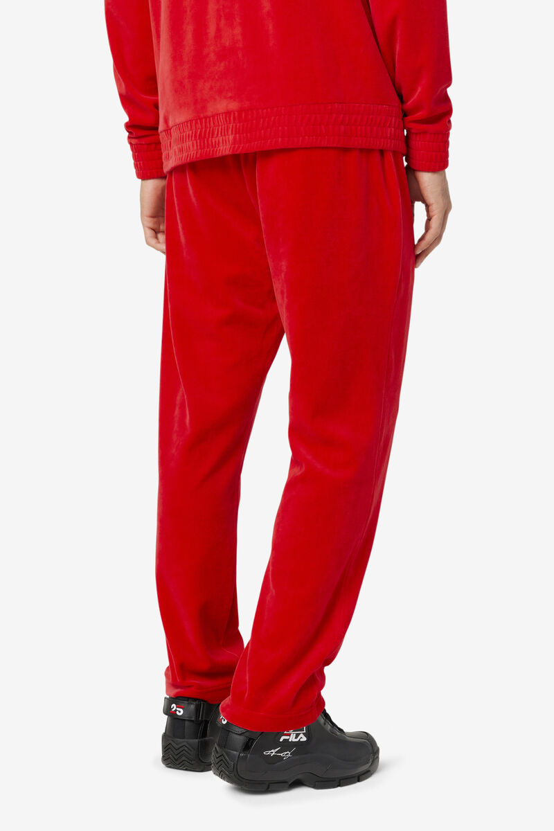 Fila O-fit Velour Pant Red | Ucw9R1MVyqL