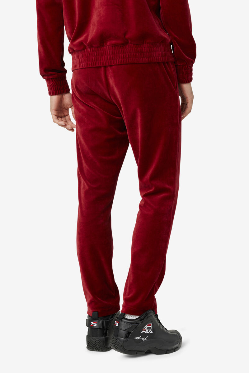 Fila O-fit Velour Pant Red | YfyjWu8OB2X