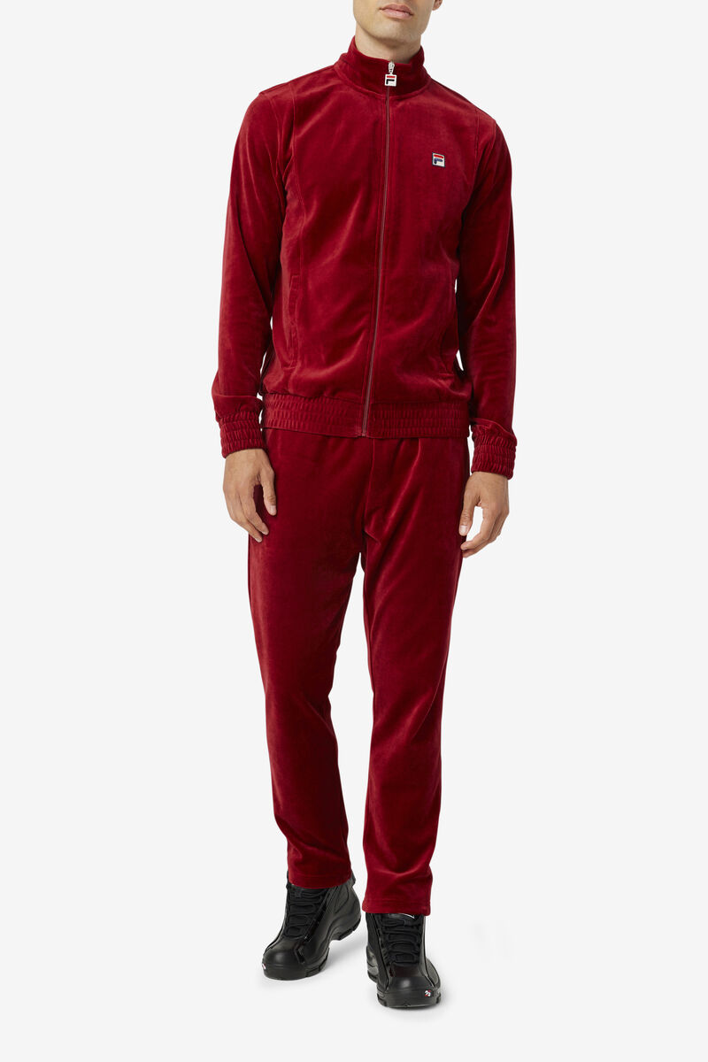 Fila O-fit Velour Pant Red | YfyjWu8OB2X