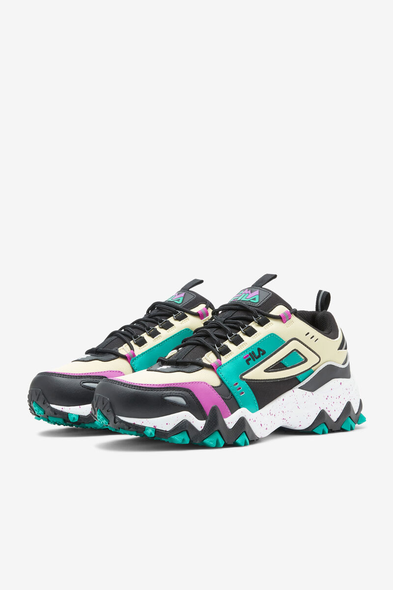 Fila Oakmont Tr Black / Cream / Green | IcWNFN1Lvyb