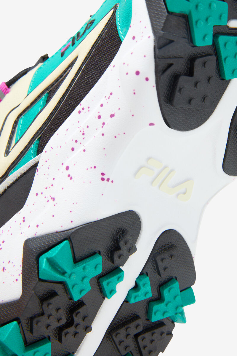 Fila Oakmont Tr Black / Cream / Green | IcWNFN1Lvyb