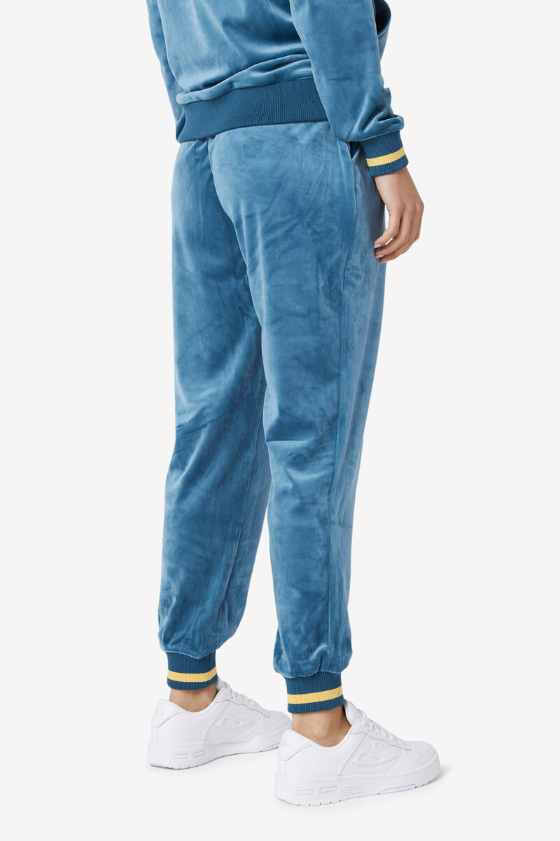 Fila Omorose Velour Jogger Blue Coral | aKHyi8VkhZD