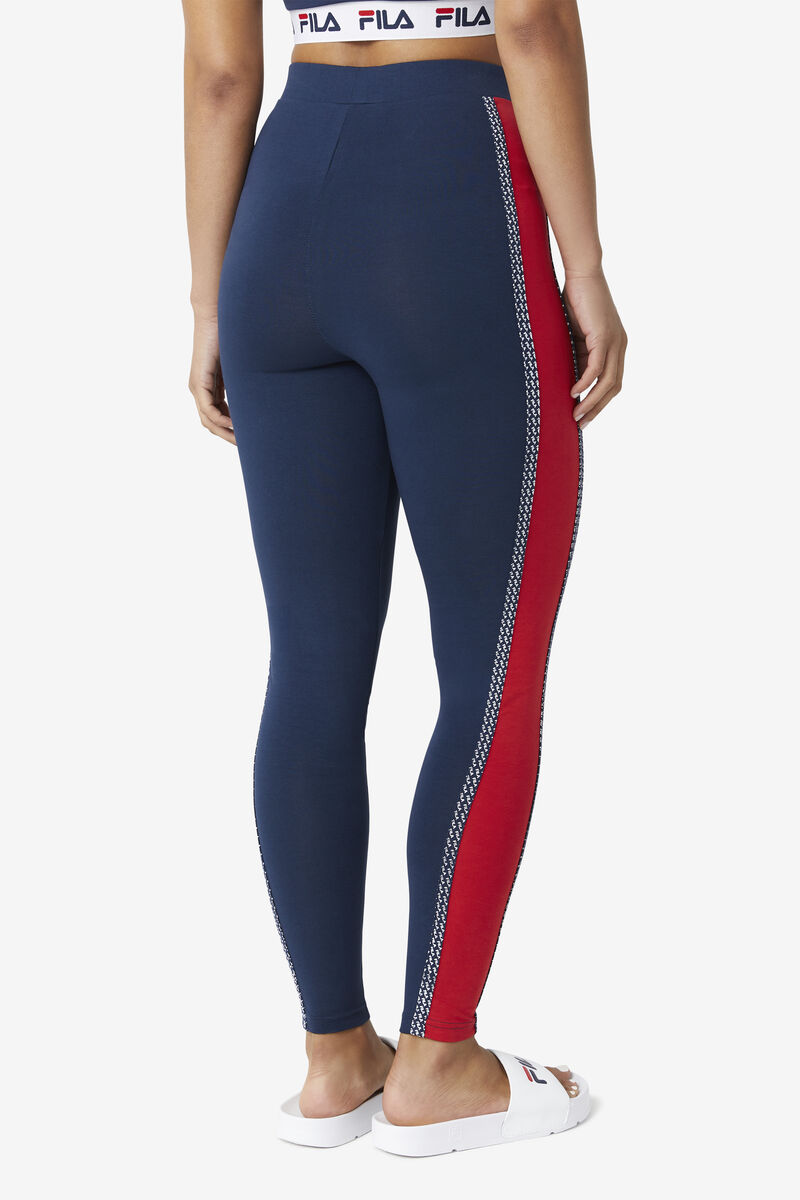 Fila Ona Legging Navy / Red / White | 2XRHEnNQ8JG