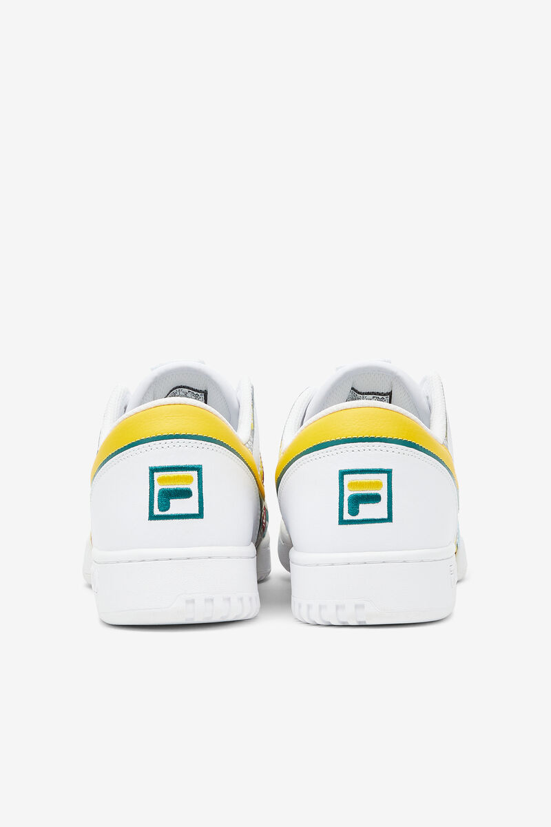 Fila Original Fitness Patchwork Low Top Shoes | Fila White / Yellow | 3zKxmJuFf7Q