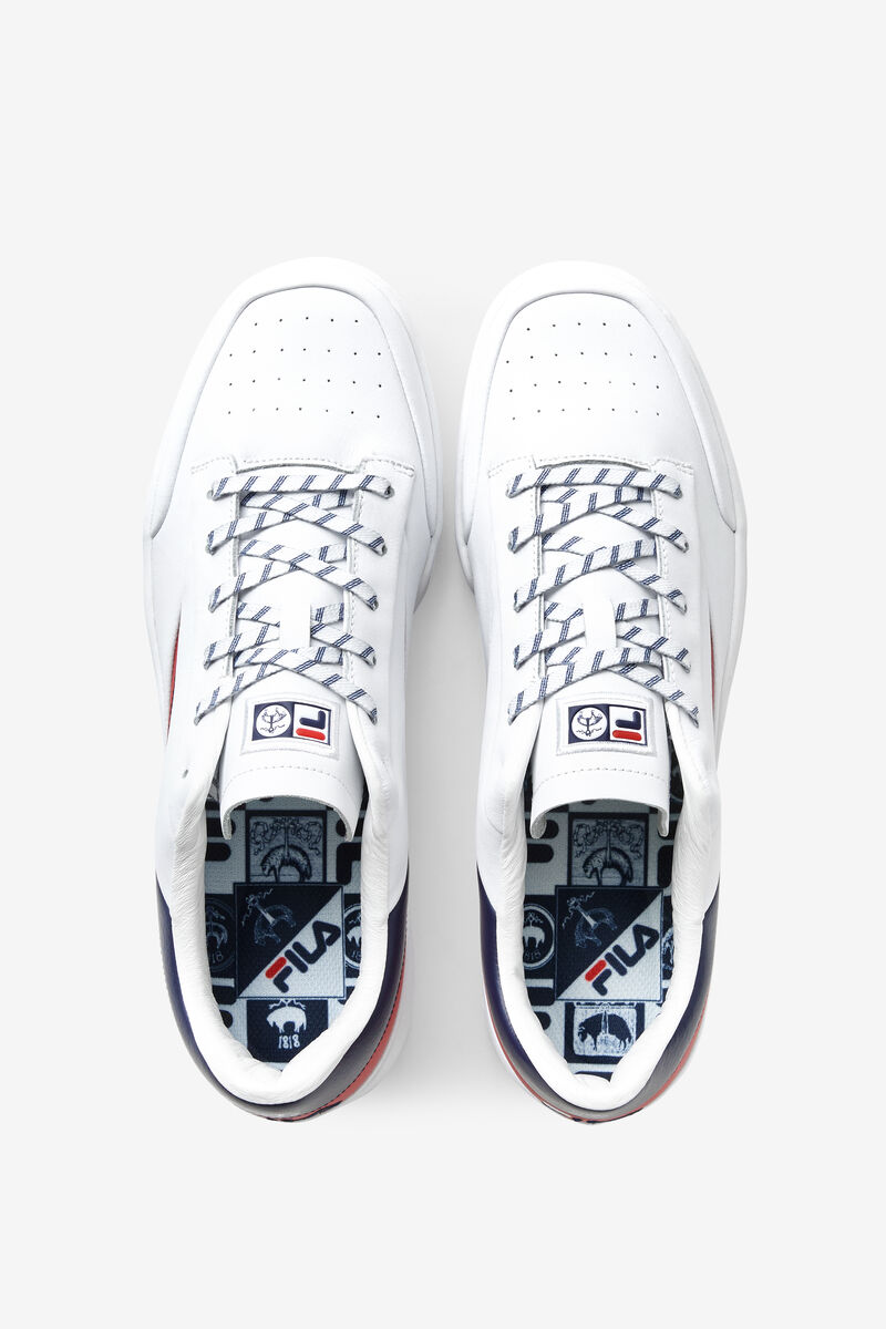 Fila Original Tennis Shoes Lx X Brooks Brothers | Fila White / Navy / Red | vhOnaZ7ZRpU