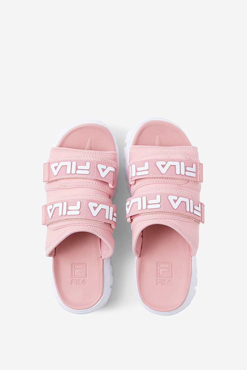 Fila Outdoor Slide Pink / Pink / White | S3l1ibIHP6E