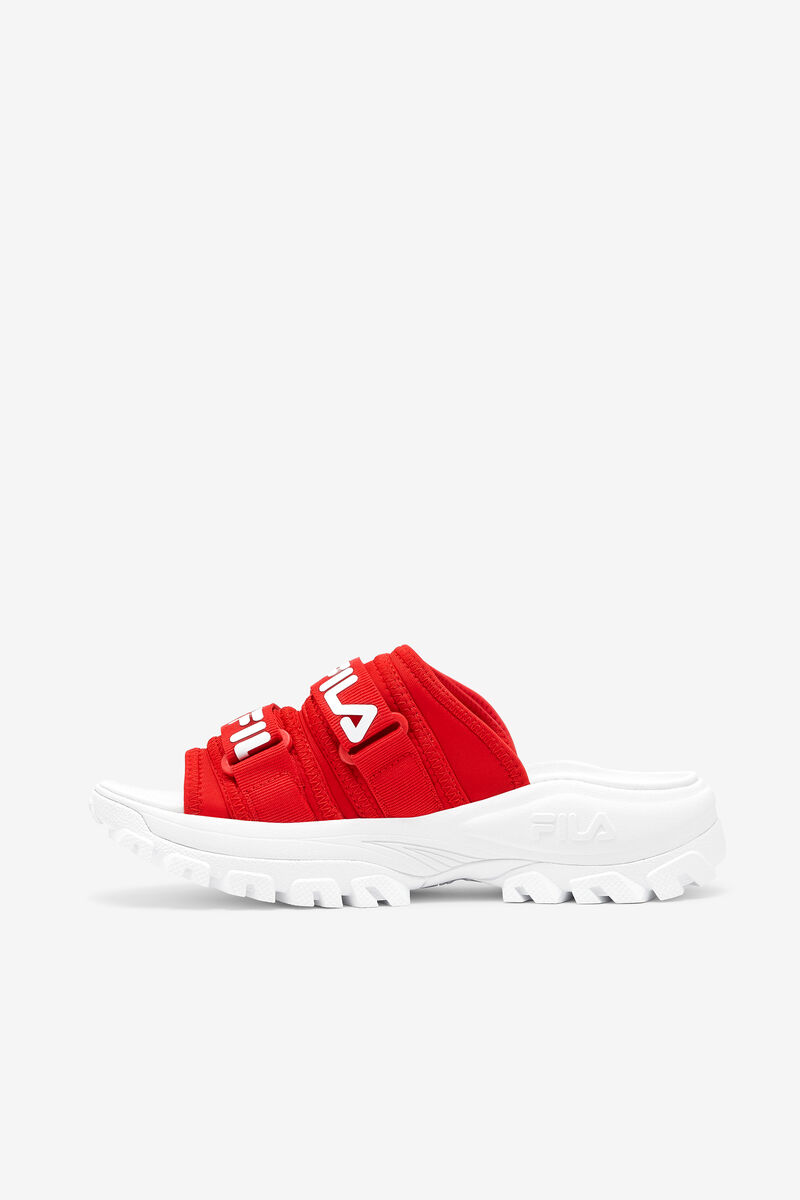 Fila Outdoor Slide Red / White / White | R3C4yRSAJtZ